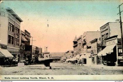 ETATS UNIS - Carte postale de Minot - Main Street looking north - L 116757