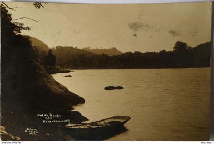 U. S. A. (WV) Morgantown // RPPC Gibson Albright // Cheat River Near Morgantown 1912