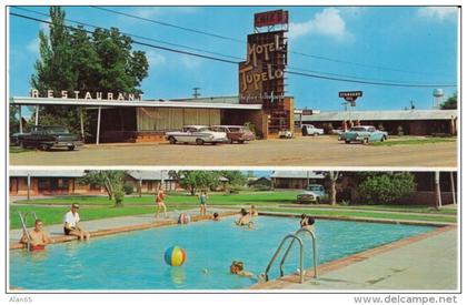 Tupelo MS Mississippi, Chiz's Motel & Restaurant, Autos, Lodging, c1950s Vintage Postcard