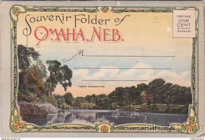 * OMAHA - Postcard Folder with 18 Images