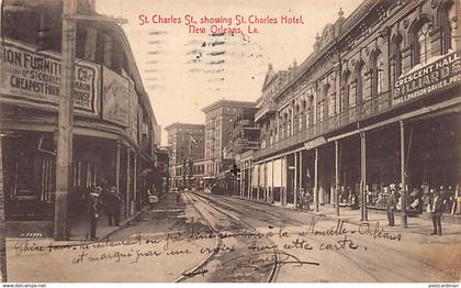 NEW ORLEANS (LA) St. Charles St. showing Charles Hotel