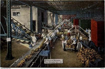 New Orleans - Unloading Bananas