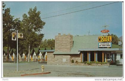 Winnemucca NV Nevada, Scott Shady Court Motel, Lodging, c1960s Vintage Postcard