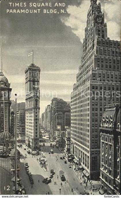 12020890 New York City Time Square and Paramount Building Skyscraper