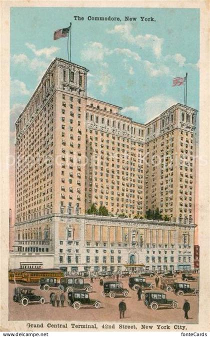 73298034 New York City The Commodore Grand Central Terminal Illustration