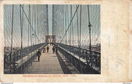 * NEW YORK - Promenade Brooklyn Bridge 1904