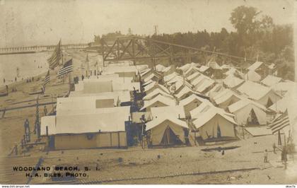 PC U.S.,N.Y. STATEN ISLAND, WOODLAND BEACH, REAL PHOTO POSTCARD (B4471)