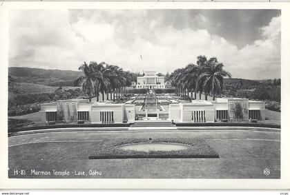 CPSM Etats-Unis Marmon Temple Laie Oahu