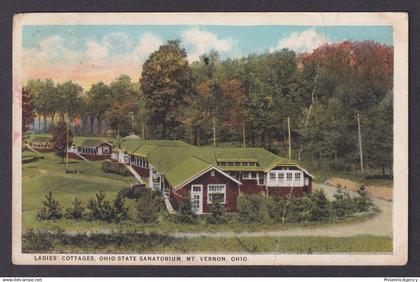 Postcard, United States, Mt Vernon OH, Ladies Cottages, Ohio State Sanatorium