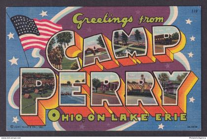 Postcard, United States, Port Clinton OH, Camp Perry