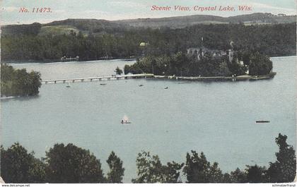 AK Crystal Lake Scenic View a Dakota Budsin Oshkosh Wautoma Coloma Montello Neshkoro Wisconsin WI United States USA