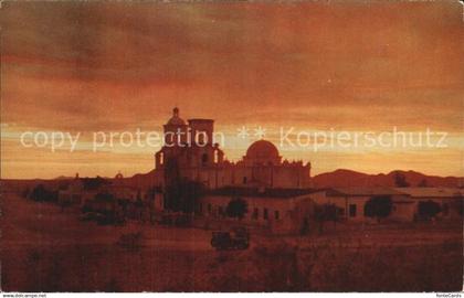 72486954 Tucson San Xavier Mission at sunset