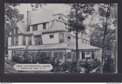 Ansichtskarte New York Greenwood Lake New Continental Hotel nach Gallspach