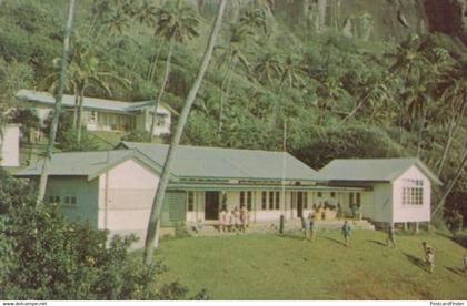 Children Playing at Pitcairn Island School Vintage Postcard