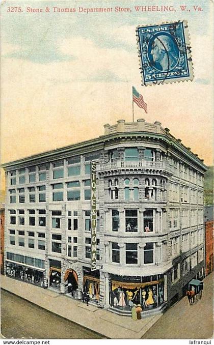 pays  div ref Y975 - etats unis - usa -  stone and thomas department store - wheeling  w va  -