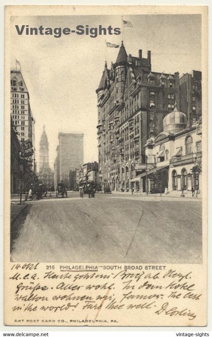 Philadelphia / USA: SOuth Broad Street (Vintage PC 1904)