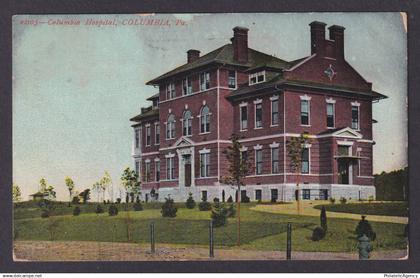 Postcard, United States, Columbia PA, Columbia Hospital