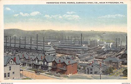 Usa - PITTSBURGH (PA) Homestead Steel Work, Carnegie Steel Co., near Pittsburgh