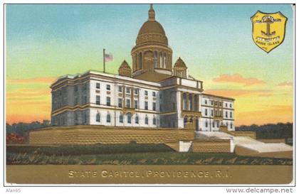 Providence RI Rhode Island, State Capitol Building, Architecture, c1900s Vintage Embossed Postcard