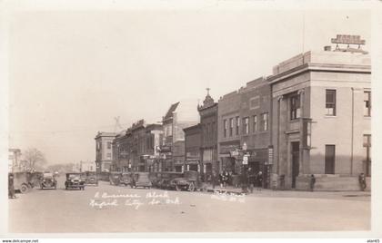 Rapid City South Dakota, Street Scene Business District, c1920s Vintage Real Photo Postcard