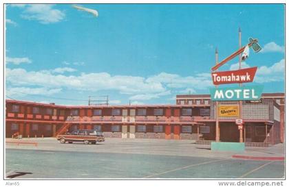 Riverton WY Wyoming, Tomohawk Motel, Lodging, Auto c1960s Vintage Postcard