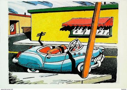 ► BUICK  Roadmaster  convertible  - Dessin  John Clem Clarke  - American Roadside