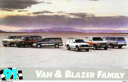 CHEVROLET  Van & Blazer  (Publicité U.S.A. 1991) - American Truck Trailer