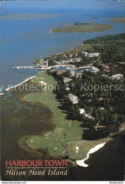 72498981 Hilton Head Island Harbour Town Golfplatz Fliegeraufnahme