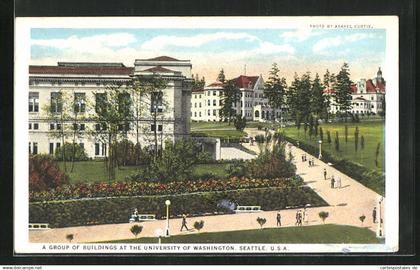 AK Seattle, WA, A Group of Buildings at the University of Washington