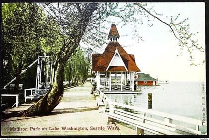 ► Cpa SEATTLE  Madison Park Lake Washington 1910s    WA