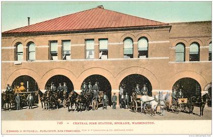 CENTRAL FIRE STATION  , SPOKANE, WASHINGTON .