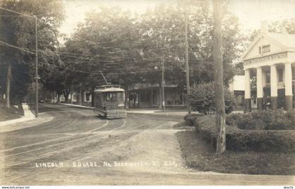 PC CPA US, VERMONT, BENNINGTON, LINCOLN SQUARE, REAL PHOTO POSTCARD (b5487)