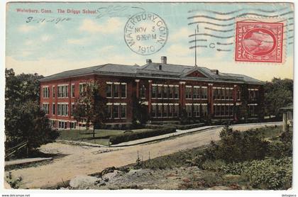 WATERBURY - CONN. - UNITED STATES - THE DRIGGS SCHOOL - VIAGG. 1910 -89116-