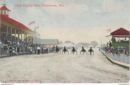 AK Watertown Inter County Fair Horse Race Racecourse Racetrack a Waukesha Madison Clyman Wisconsin WI United States USA