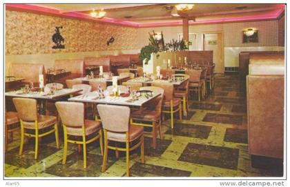 Jackson WY Wyoming,  Silver Spur Cafe Interior View, Restaurant, c1960s Vintage Postcard