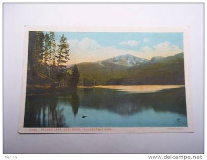 US -WY- Yellowstone Park -Sylvan Lake -Cody Road   ca  1910's - VF  -  D64679