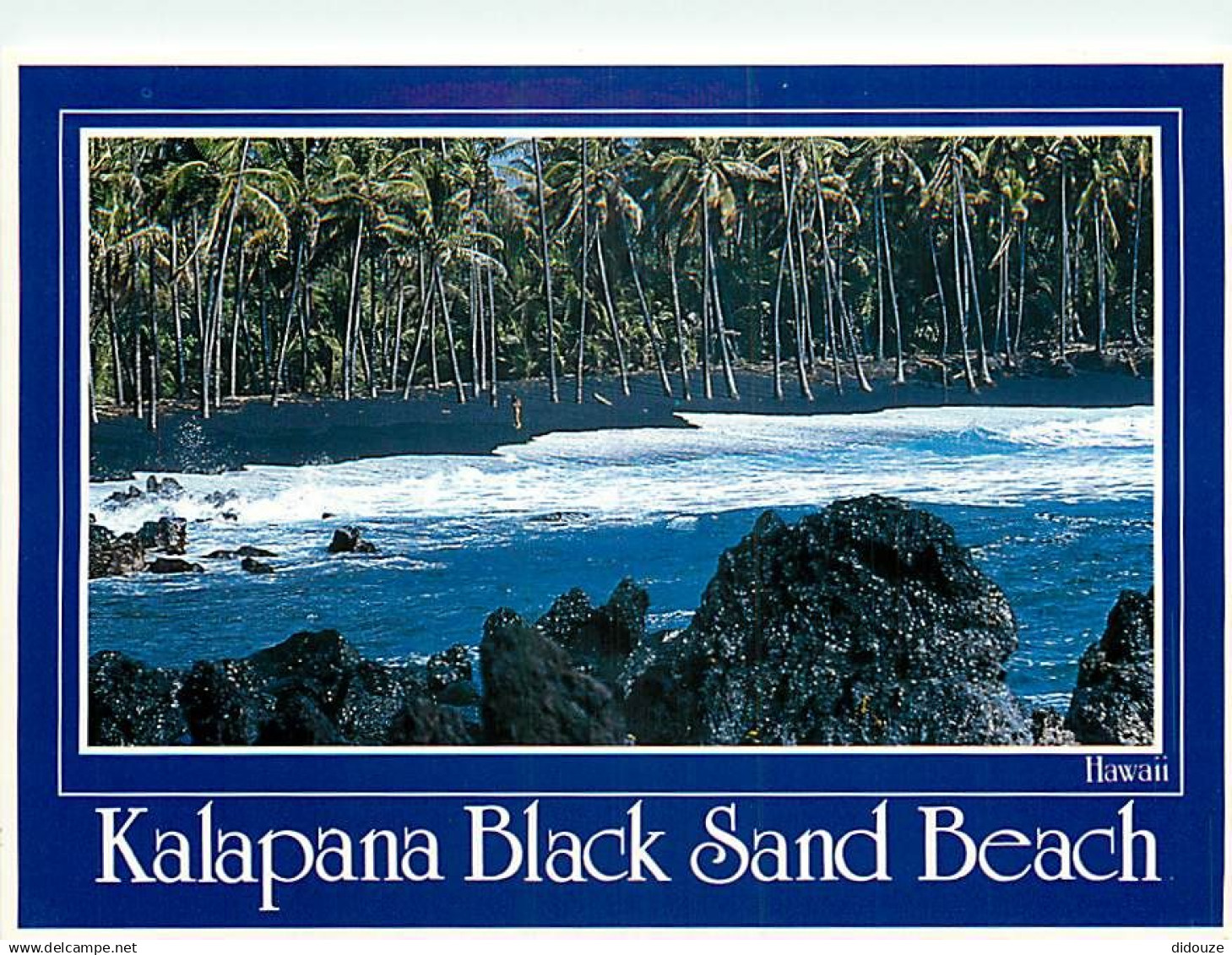 Etats Unis - Hawaï - Big Island of Hawaï - Kalapana - Black Sand Beach - Etat de Hawaï - Hawaï State - CPM - Voir Scans