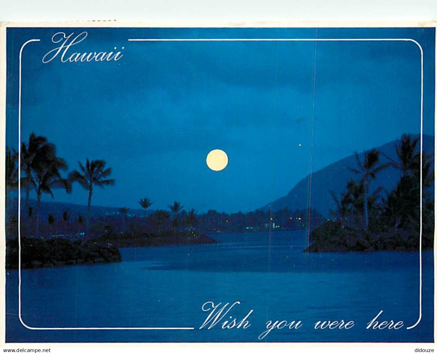 Etats Unis - Hawaï - Full Moon - Pleine Lune - Etat de Hawaï - Hawaï State - CPM - Voir Timbre - Voir Scans Recto-Verso