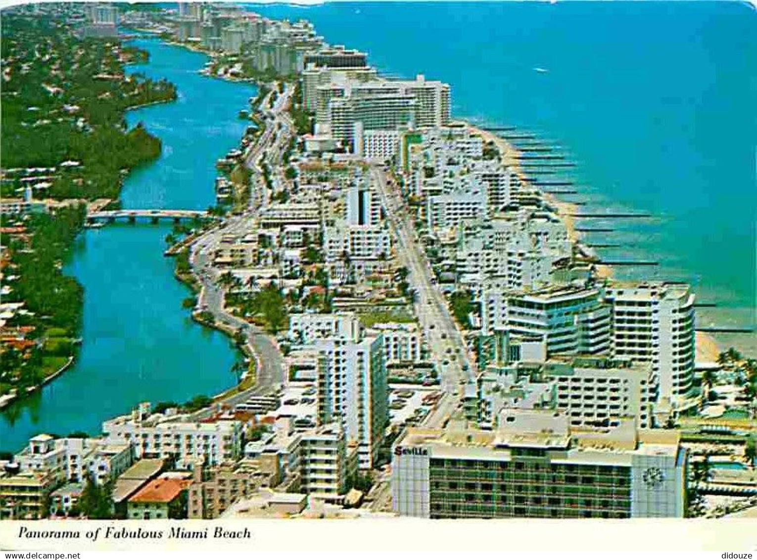 Etats Unis - Miami - Panorama of fabulous Miami Beach - CPM - Voir Scans Recto-Verso