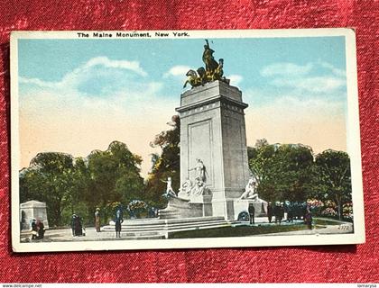 1944's The Maine Monument , New York City Post Card séries New York-USA-Amérique Etats-Unis NY-Carte Postale