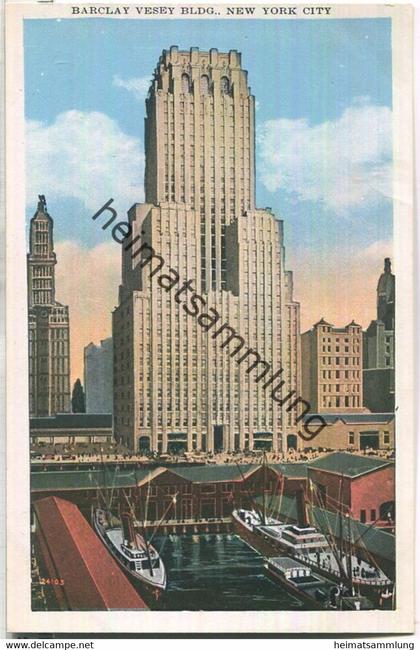 New York City - Barclay Vesey Building - Gebrauchsspuren - Edition Haberman's Bronx New York