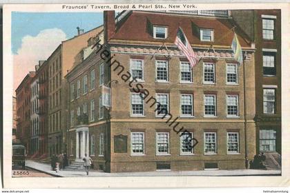 New York City - Fraunces' Tavern Broad & Pearl Sts. - Edition Haberman's Bronx New York