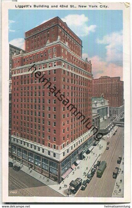 New York City - Liggett's Building and 42nd St. - Edition Haberman's Bronx New York