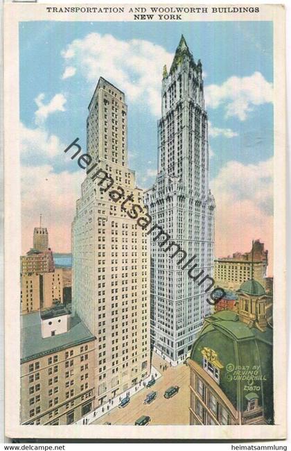 New York City - Transportation and Woolworth Buildings - Edition Haberman's Bronx New York