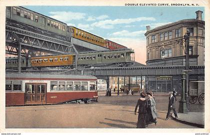 BROOKLYN (NY) Double Elevated Curve - Fifth Ave. And Fulton Ave.