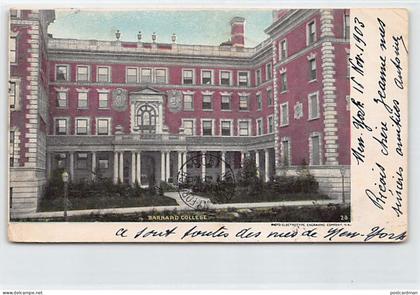 MANHATTAN (New York City) Barnard College - Private Mailing Card