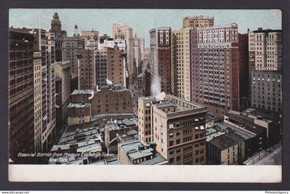 Postcard, United States, New York City NY, Financial District