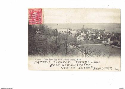 cpa - New York Bay from Staten Island - A 25589 -