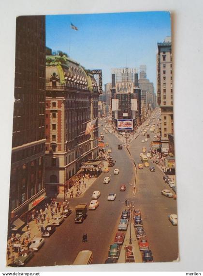 D197074  US New York  -Time Square  -cancel Flushing N.Y. 1960 to Hungary
