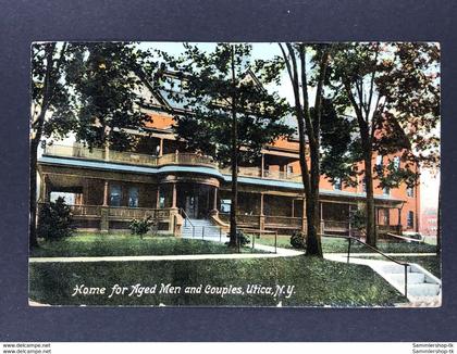 Ansichtskarte Postcard - Home of Aged Men and Couples Utica New Jersey 1909